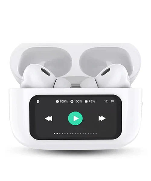 White Noise Cancelling Earbuds with Smart Touch